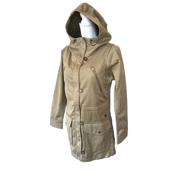 NEW BURTION Dryride Women’s Soteil Softshell Jacket in Beige Kelp Heather (S) - Picture 1 of 10